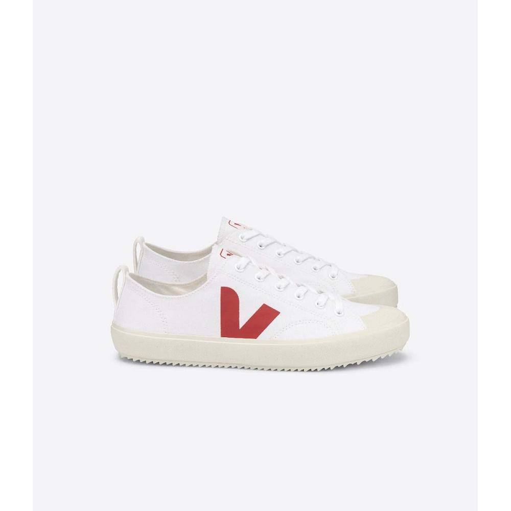 Veja NOVA CANVAS Men\'s Shoes White/Red | NZ 249BEX